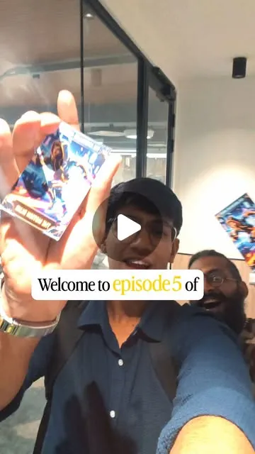 The cards, in hand